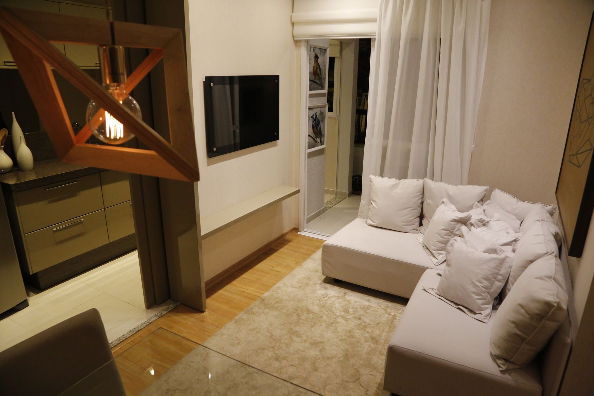 Clean, tidy residential living room